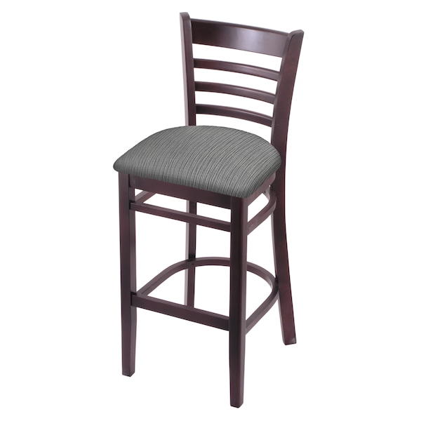 25" Counter Stool, Dark Cherry Finish, Graph Seat